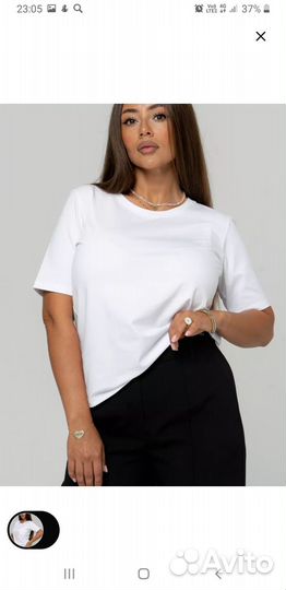 Футболка базовая женская 52 размер