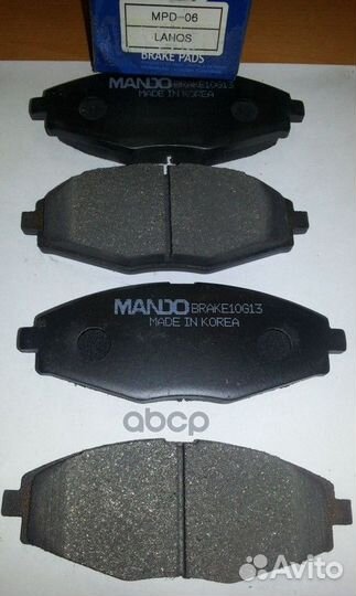 Колодки тормозные дисковые MPD06 Mando