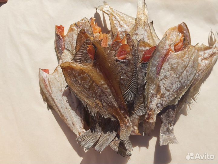 Мурманская вяленая камбала ерш средний размер