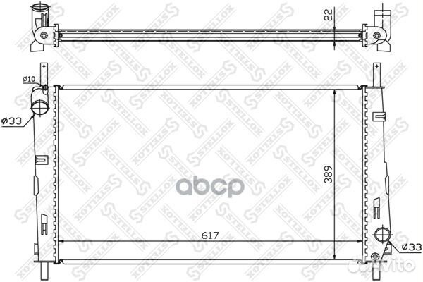 10-25066-SX радиатор системы охлаждения Ford M