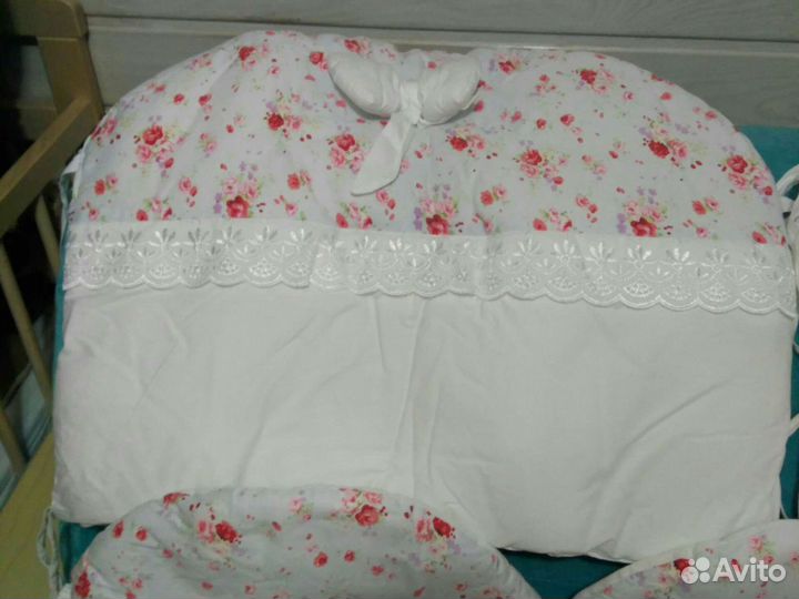 Балдахин и бортики в кроватку бу