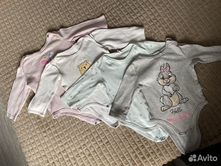 Одежда пакетом для девочки 3 6 9 месяцев 62-68-74