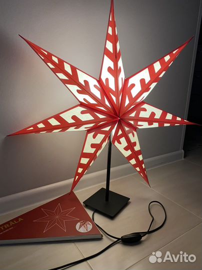 Икеа светильник Звезда Строла с основанием