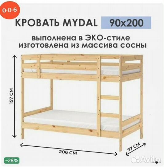 Детская кроватка IKEA