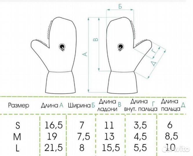 Варежки minidino