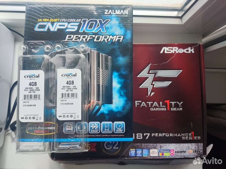 Материнская плата Asrock H87 Fatality+комплект