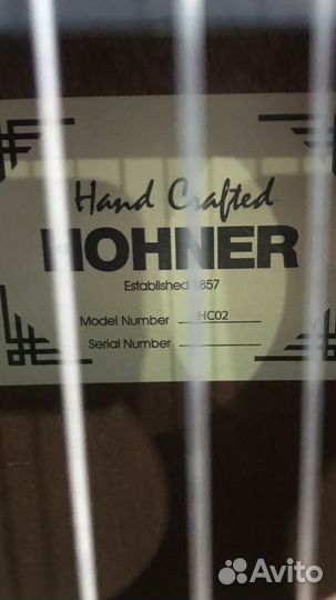 Гитара уменьшенная (детская) hohner HC 02 1/2