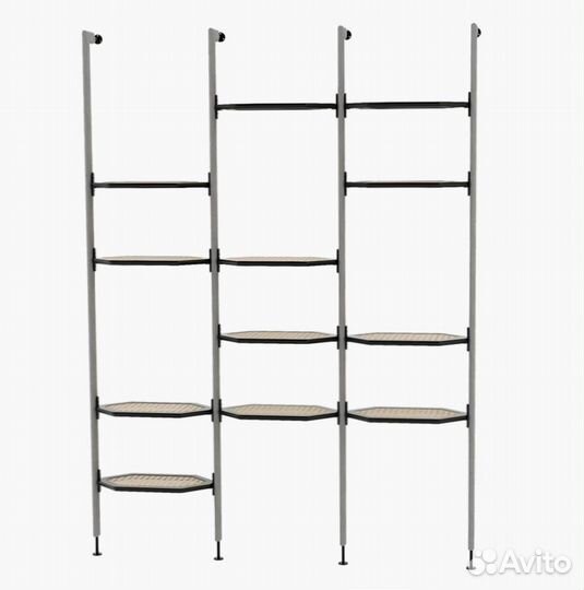 Полка с ротанговым плетением