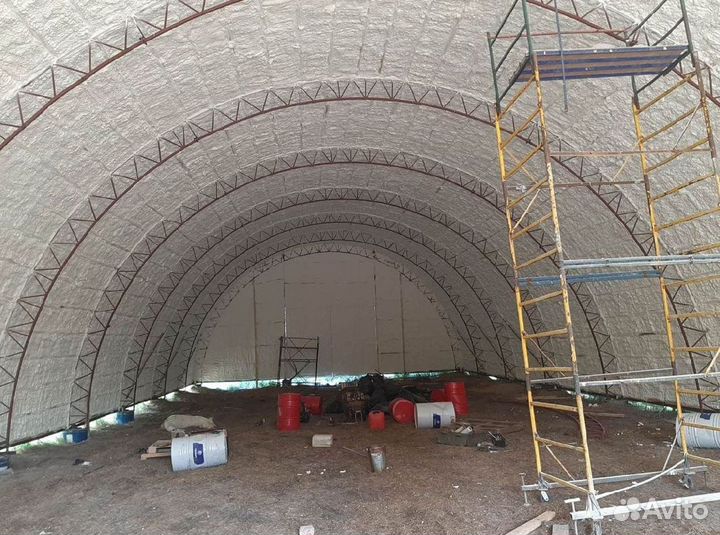 Утепление пола ППУ от 100м2