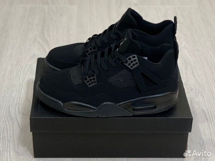 Кроссовки Air Jordan 4 Black Cat (36-45)