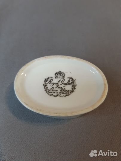 Старинная фарфоровая шкатулочка для колец. Англия