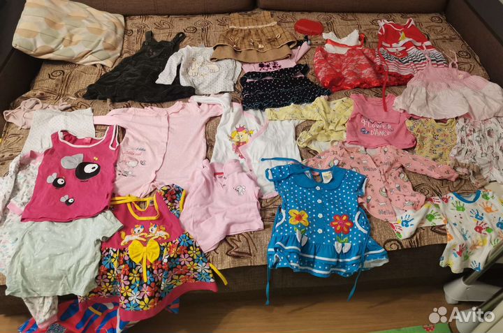 Бесплатно пакет вещей на девочку 74-80