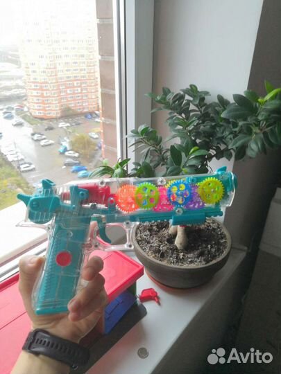 Пальчиковый театр ikea, пистолет с шестиренками