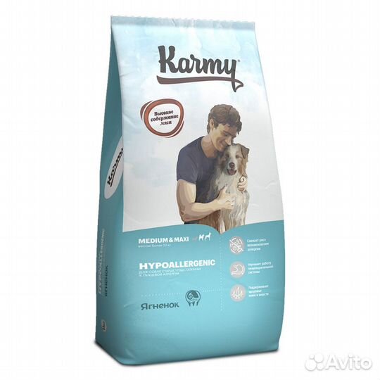 Karmy корм для средних собак, Ягнёнок 14кг