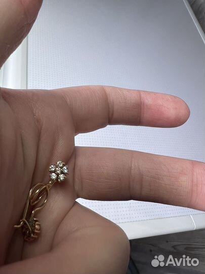 Золотые серги для девочки