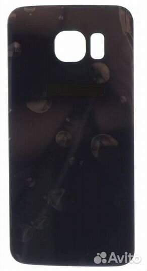 Задняя крышка для Samsung G925 S6 Edge Синяя A+ (с