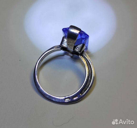 Кольцо с Перунитом, серебро 925