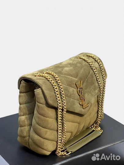 Сумка saint laurent lou lou small замшевая