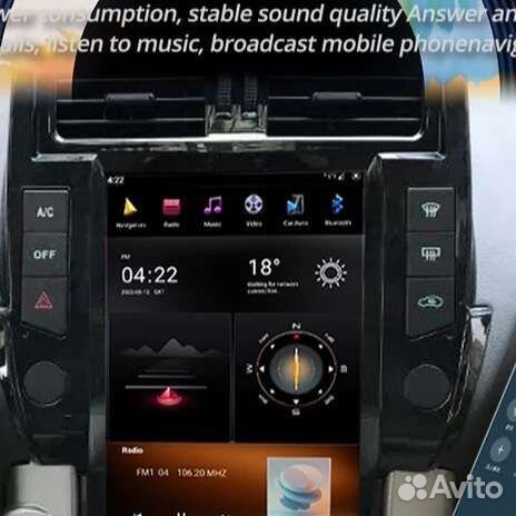 Штатная магнитола для toyota land cruiser Prado