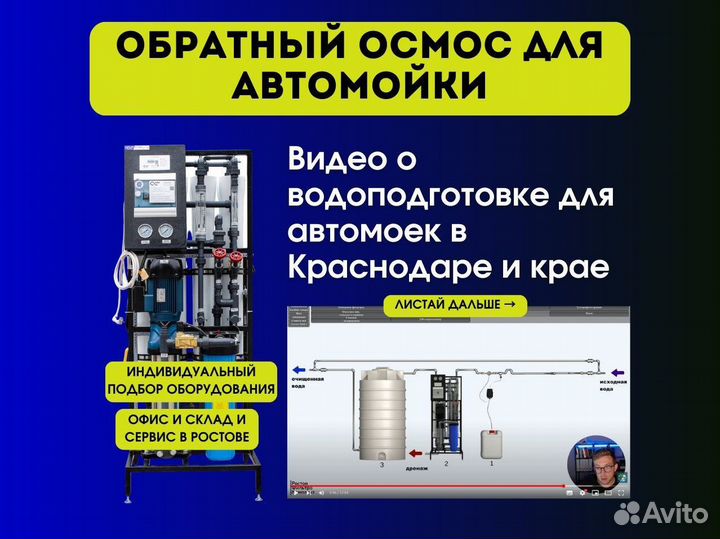 Обратный осмос для автомойки