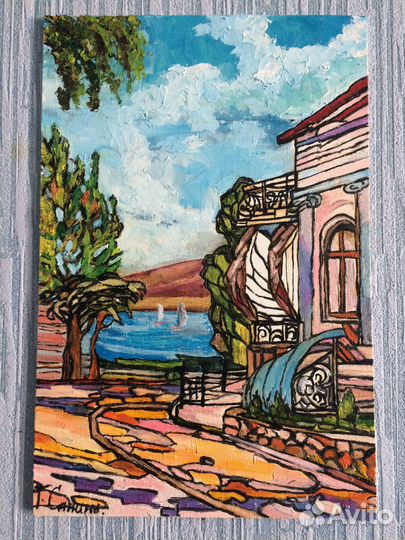 Картина Керчь оригинал, Театральная улица