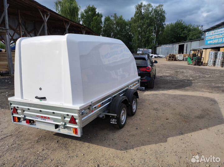 Прицеп с крышкой 817732.022 Н1500мм двухосный