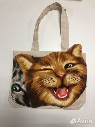 Сумка шопер с апликацией