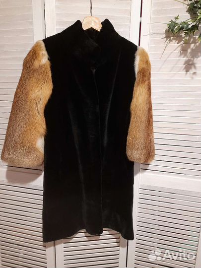 Шуба из бобрика, лиса