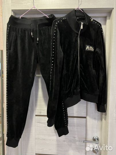 Велюровый костюм Philip Plein