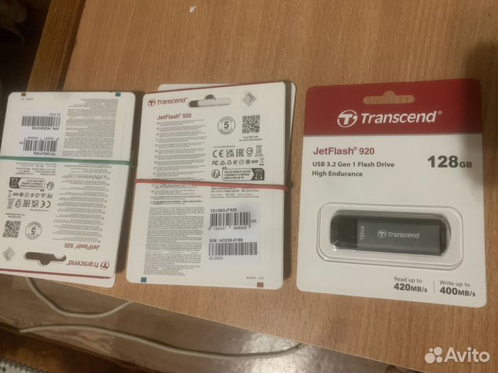 Флешка Transcend JetFlash 920 128 GB, серебристый