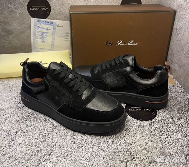 Кеды Loro Piana мужские (замша + кожа)