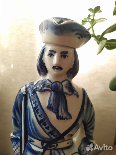 Штоф гжель Пётр Первый