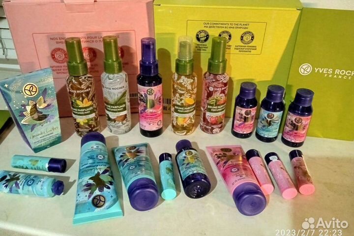 Спреи парф и Наборы разн от Ив Роше в упаковках