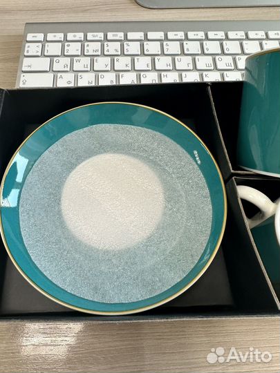 Подарочный набор фарфор сервиз кофейный