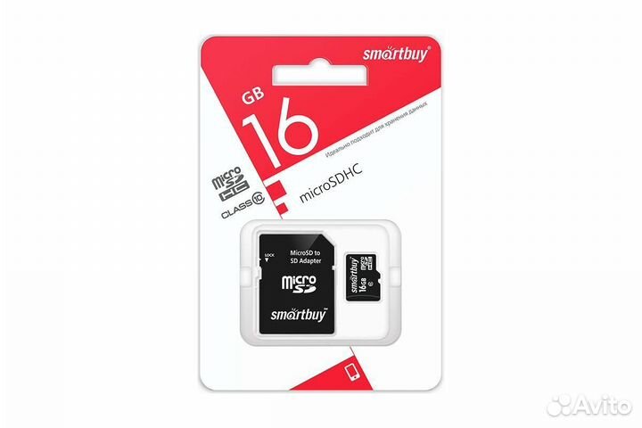 Карта памяти 16gb Smartbuy Class 10