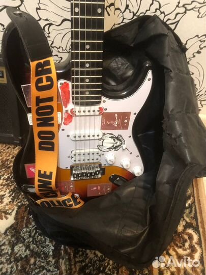 Электрогитара rockdale и комбик