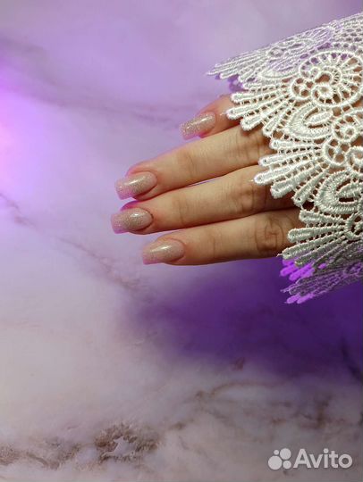 Маникюр с укреплением и покрытием