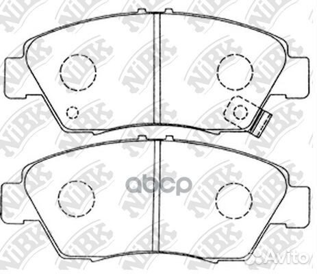 Колодки тормозные дисковые перед PN8264 NiBK