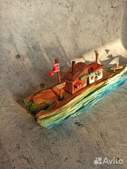 Рыбацкий островок ручная работа дрифтвуд