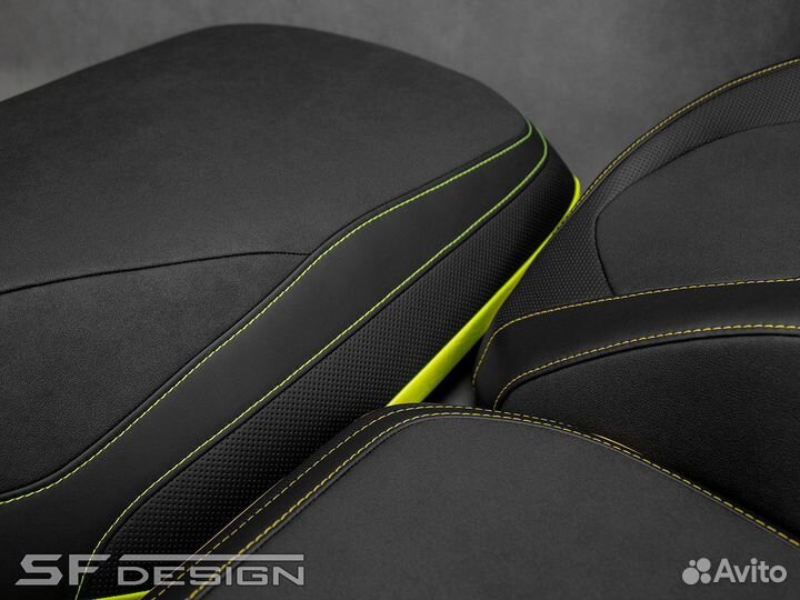 Сиденье Can-Am Outlander Green Traces Black Fast