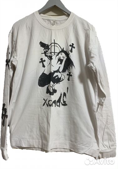 Белый лонгслив