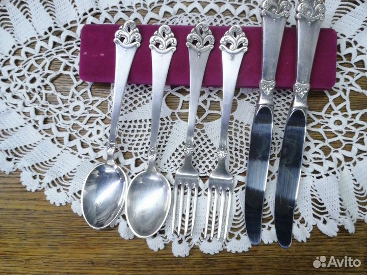 Столовый набор мельхиор посеребрение