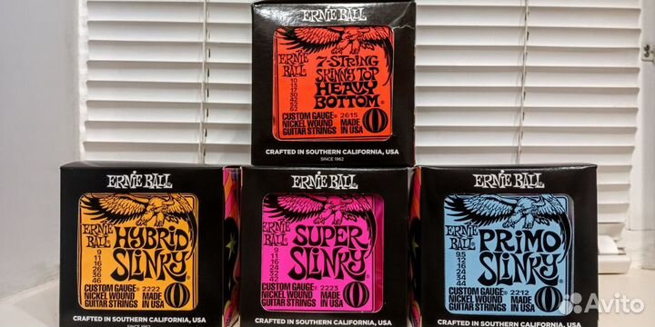 Струны ernie ball 9 - 42, 46/ 10-62/ 9,5 - 44