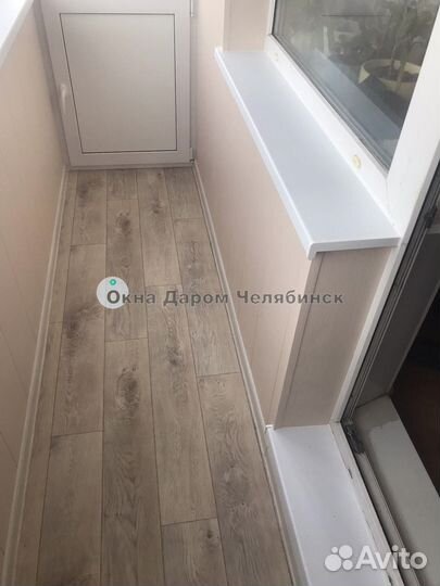 Остекление балкона под ключ