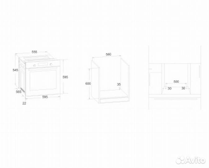 Духовка электрическая встраиваемая LUX dorf