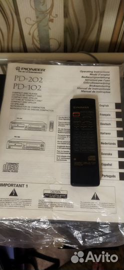 Cd проигрыватель Pionner PD-202