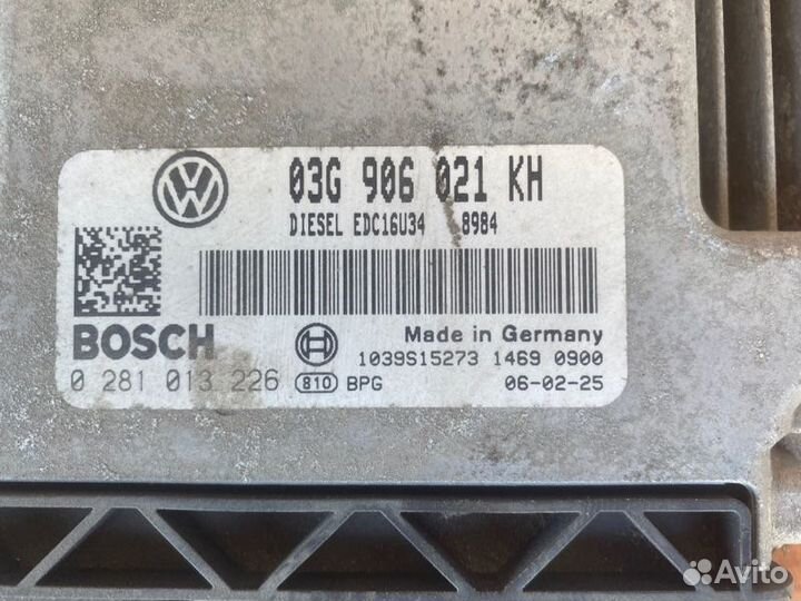 Блок управления двс Vw Jetta седан BXE 2006