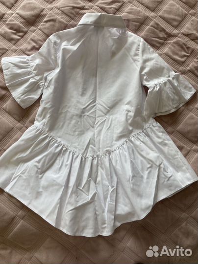 Блузка белая на девочку размер 134