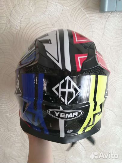 Мото шлем кроссовый
