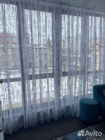 Тюль мрамор готовый 3-4м и шторы, готовые шторы
